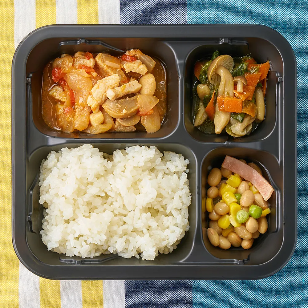 ポークトマト煮弁当（ごはん付き）
