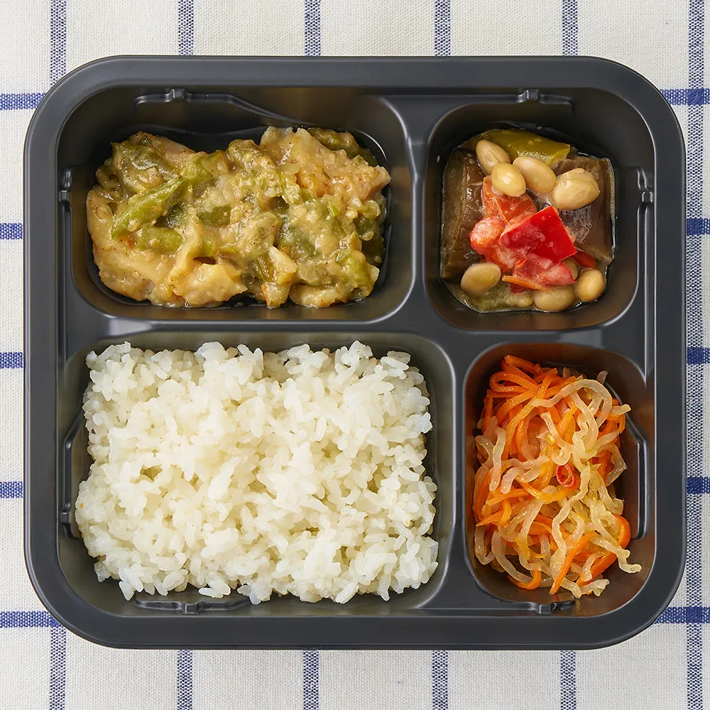 鶏肉とインゲンの味噌ダレ焼き弁当（ごはん付き）