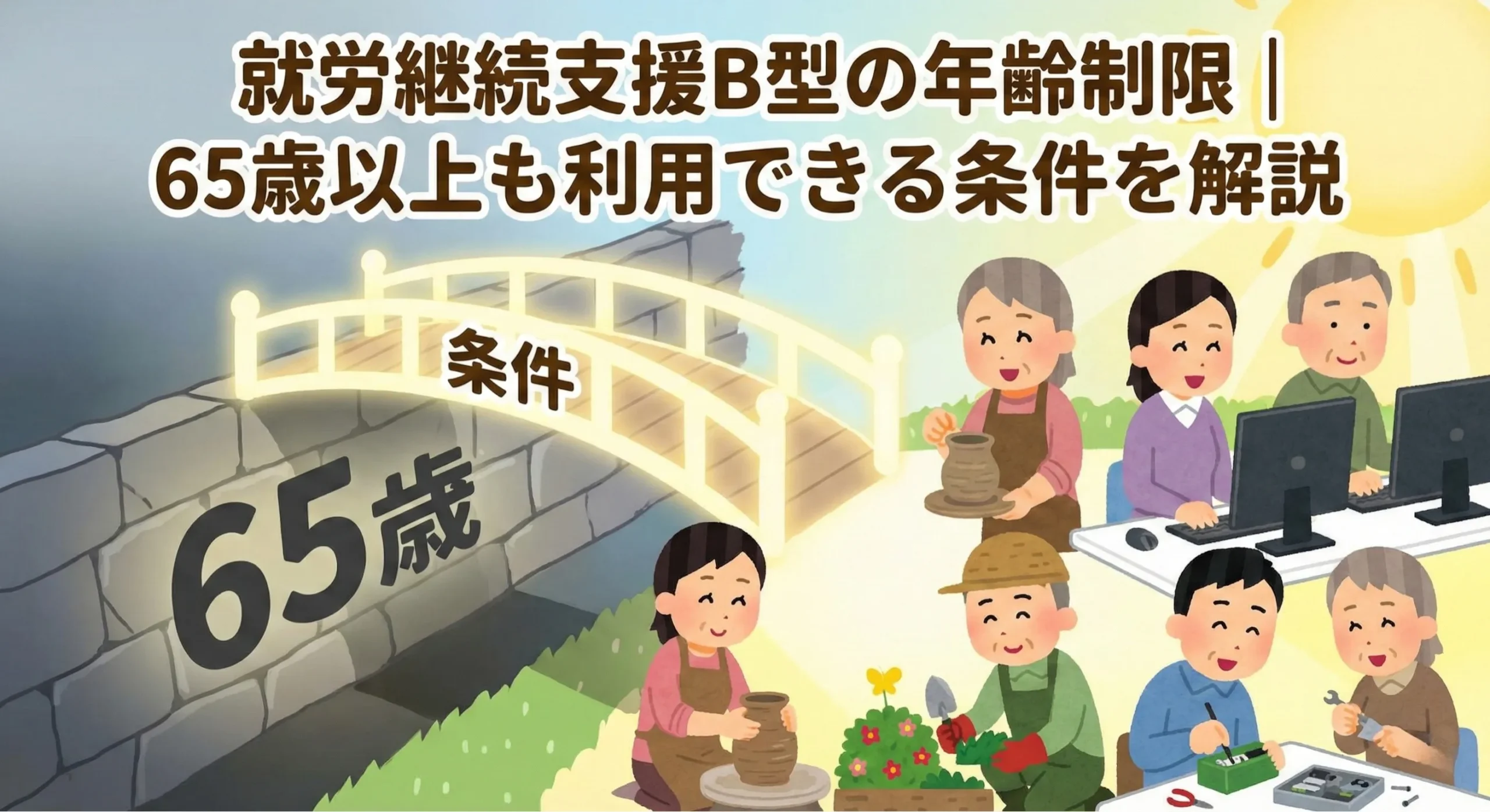 就労継続支援B型の年齢制限｜65歳以上も利用できる条件を解説