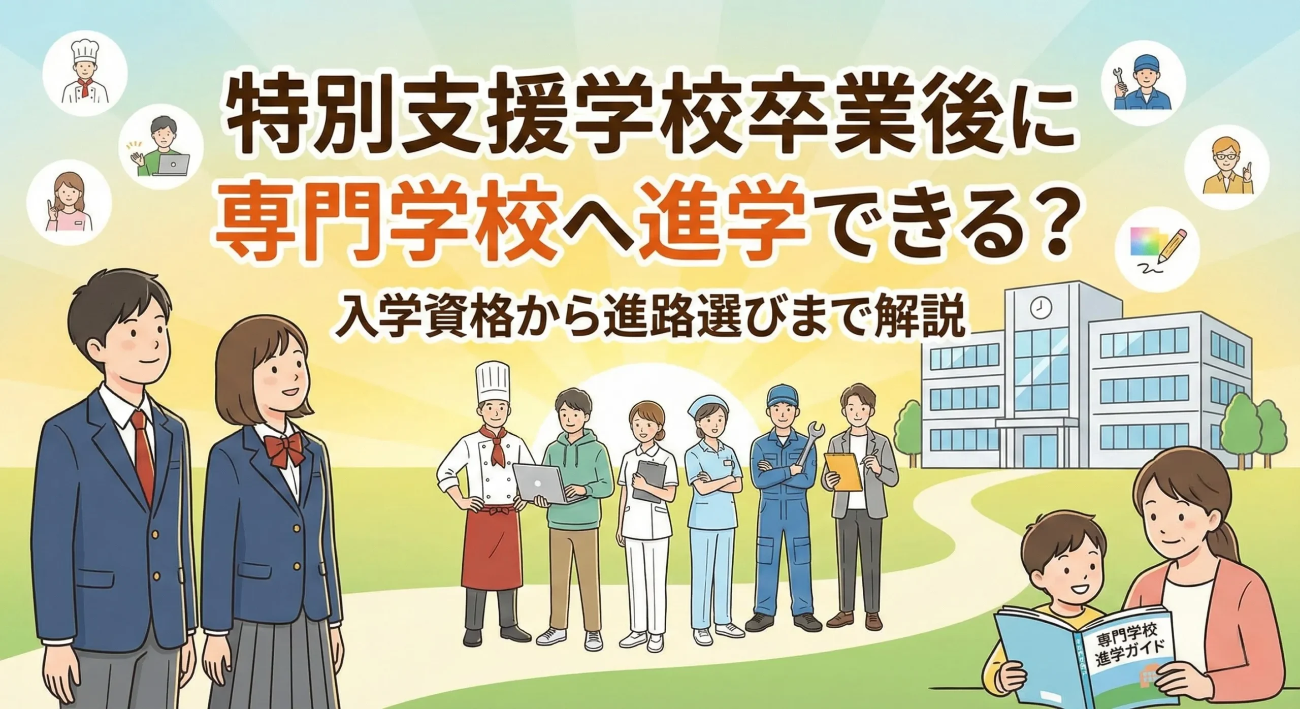 特別支援学校卒業後に専門学校へ進学できる？入学資格から進路選びまで解説