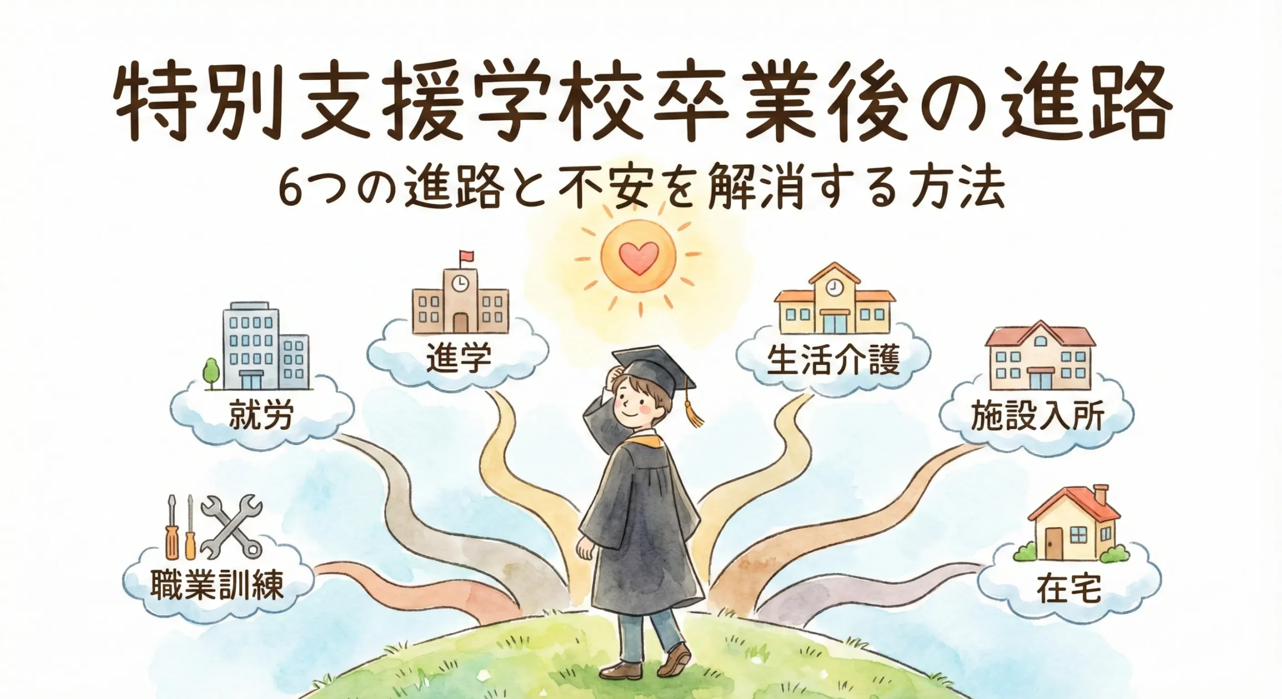 特別支援学校卒業後の進路｜6つの進路と不安を解消する方法
