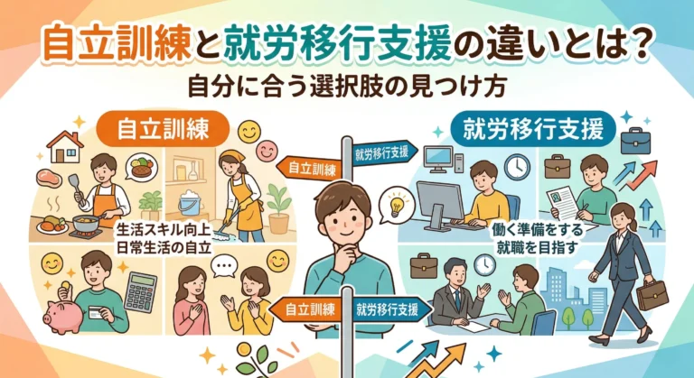 自立訓練と就労移行支援の違いとは？自分に合う選択肢の見つけ方